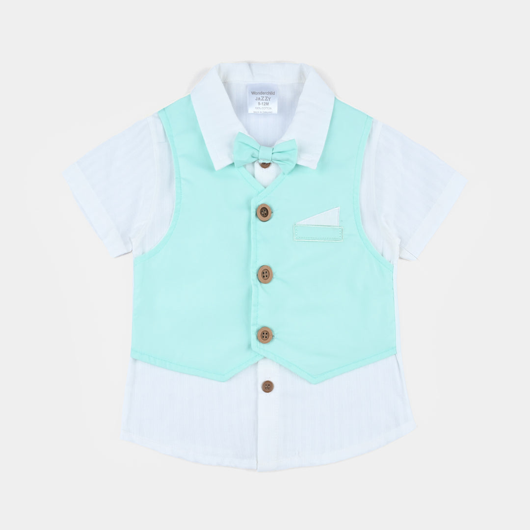 Infant Unisex Cotton Interlock Woven Suit