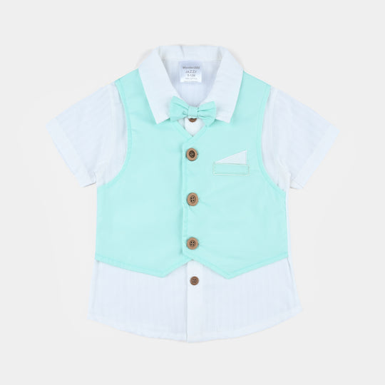 Infant Unisex Cotton Interlock Woven Suit