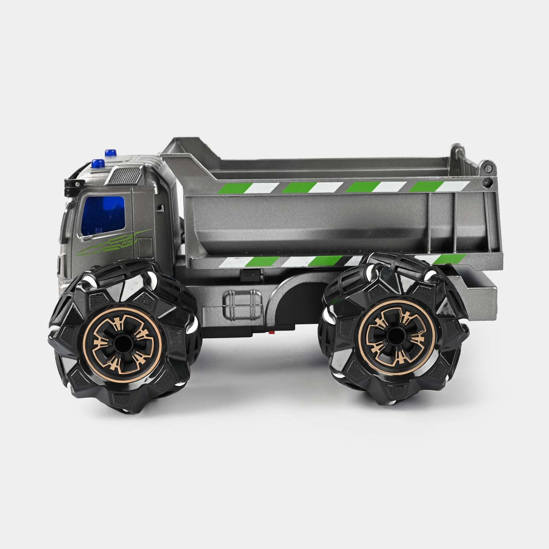 Remote Control Metal Dump Truck With Light & Music