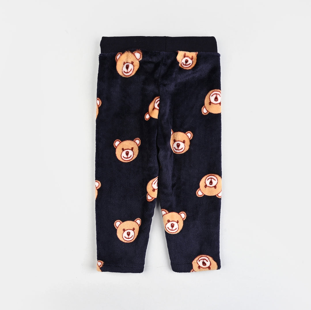 Infant Boys Sherpa Suit HAPPY BEAR-NAVY