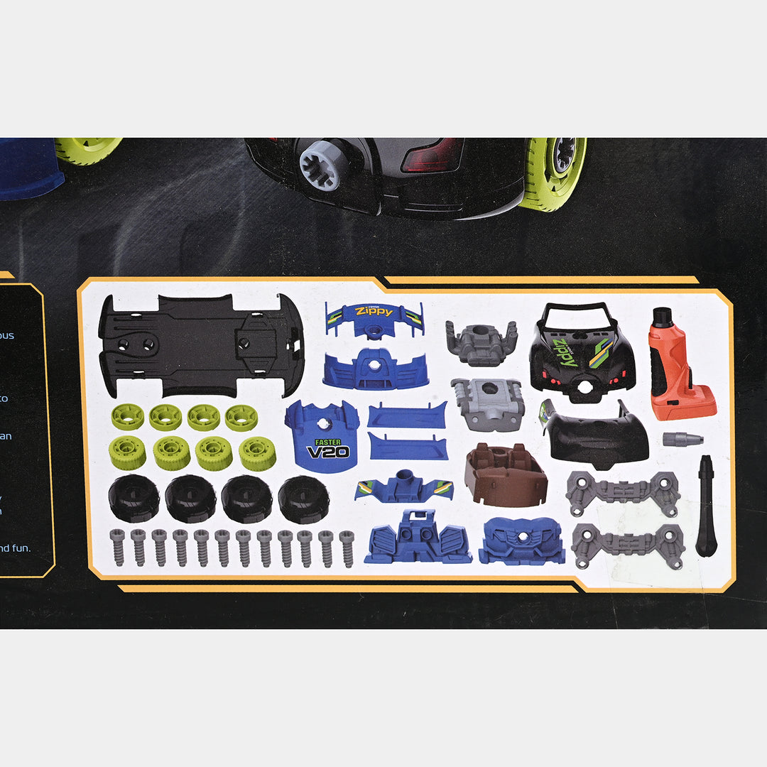3 In 1 Power Drill Vehicle Building Toy For Kids
