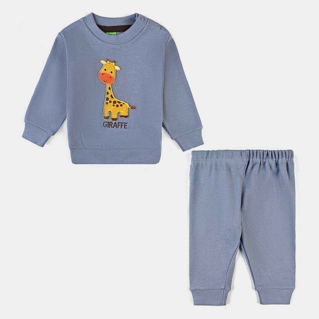 Infant Boys Knitted Suit Giraffe-GREY Price in Pakistan Bachaa Party