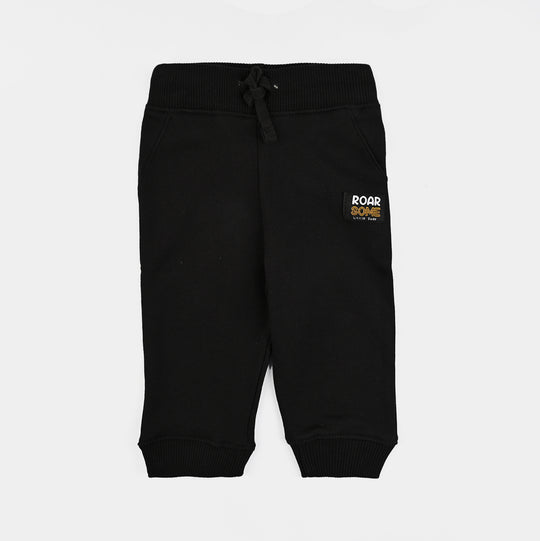 Infant Boys Fleece Pajama Roar-BLACK