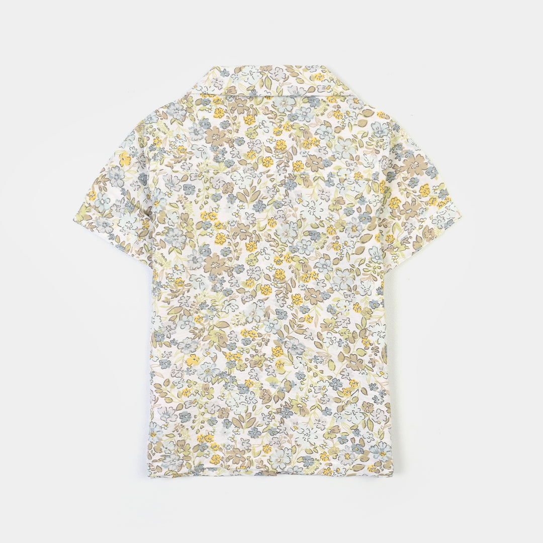 Infant Girls Linen Viscose Nightwear - Floral