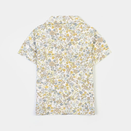 Infant Girls Linen Viscose Nightwear - Floral