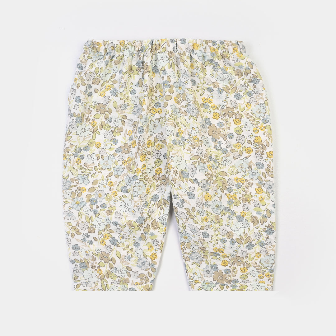 Infant Girls Linen Viscose Nightwear - Floral
