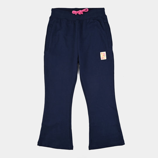 Girls Jersey/Terry Pajama Bloomer-NAVY