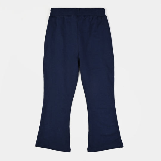 Girls Jersey/Terry Pajama Bloomer-NAVY