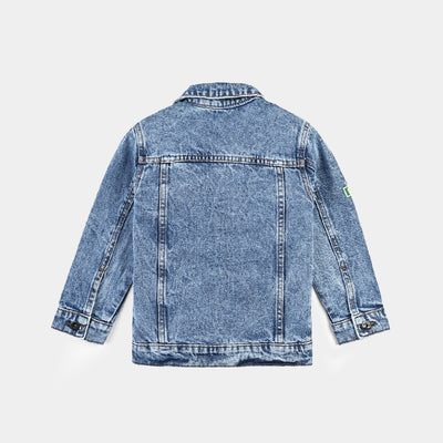 Boys Denim rigid Woven Jacket Fortnite-Mid Blue