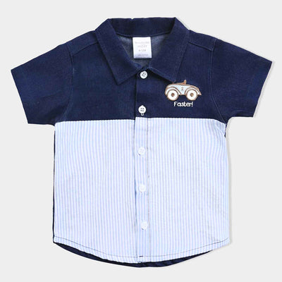 Infant Boys Cotton Interlock Suit -NAVY