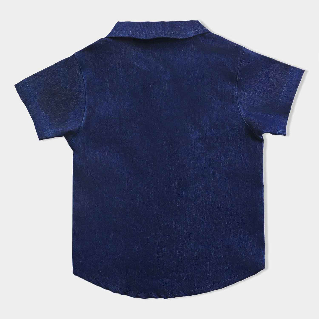 Infant Boys Cotton Interlock Suit -NAVY