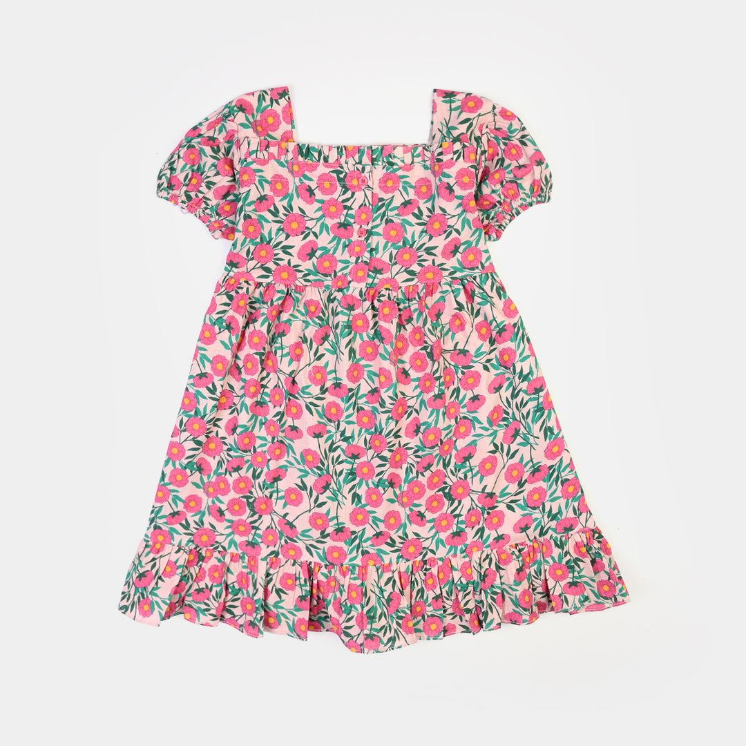 Girls Casual Frock Bloom-Multi