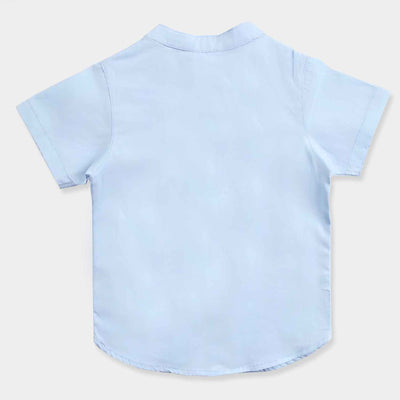 Infant Boys Cotton Interlock Suit -L.Blue