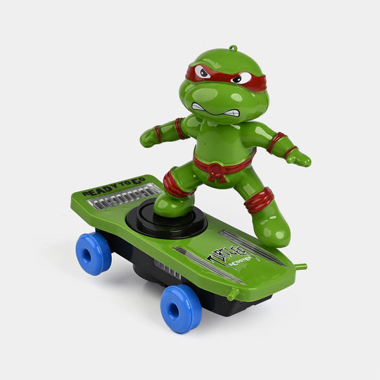 Electric Stunt Turtle Skateboard Toy