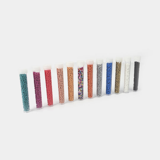 Bead Tube Set – 12 Colors For Jewelry & Craft Projects