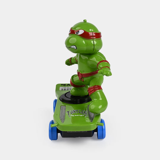 Electric Stunt Turtle Skateboard Toy