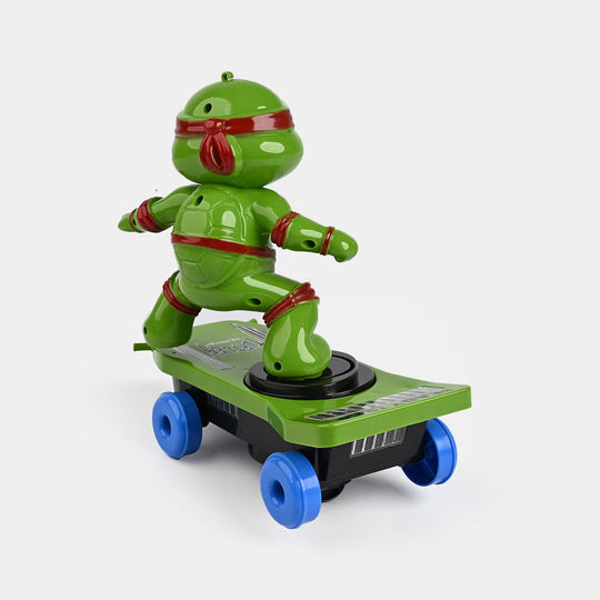 Electric Stunt Turtle Skateboard Toy