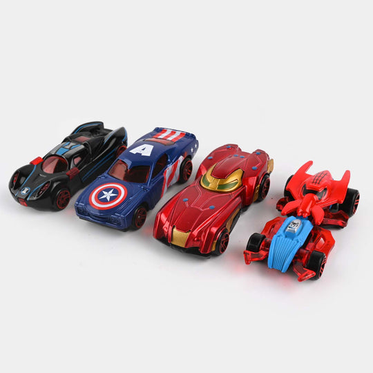 Die Cast Metal Cars 4Pcs Set