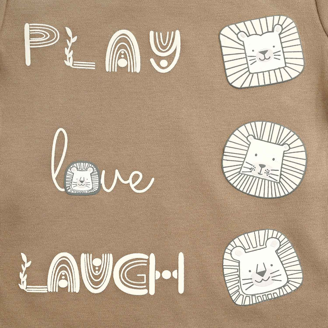 Infant Boys Cotton Interlock Suit -L.BROWN