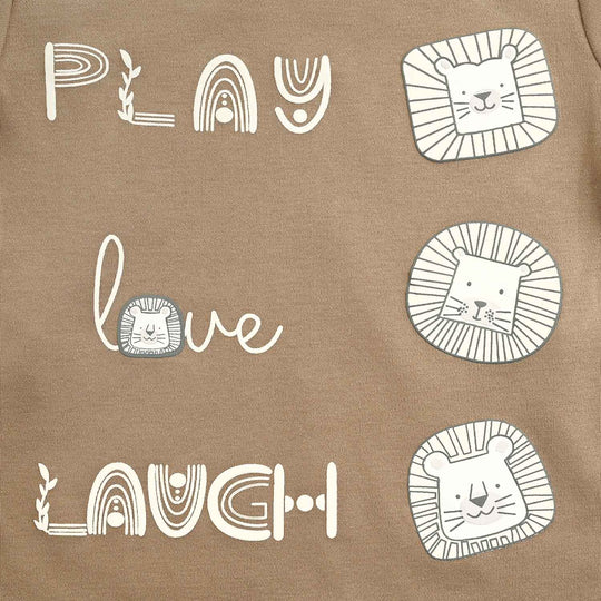 Infant Boys Cotton Interlock Suit -L.BROWN