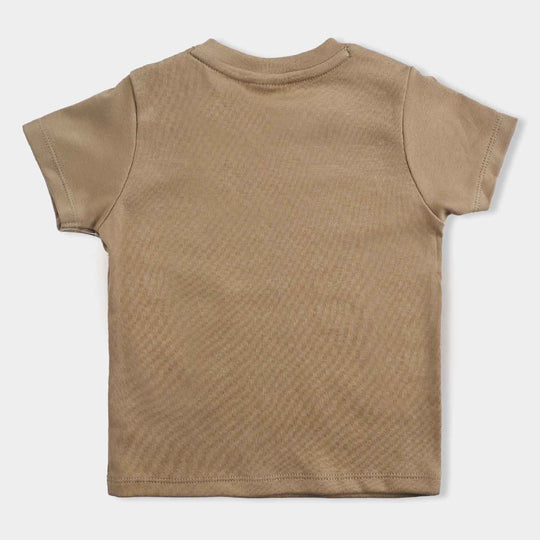 Infant Boys Cotton Interlock Suit -L.BROWN