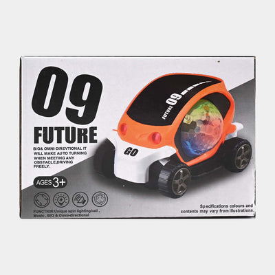 TRANSPARENT CAR WITH LIGHT & MUSIC FOR KIDS