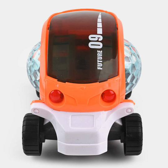 TRANSPARENT CAR WITH LIGHT & MUSIC FOR KIDS