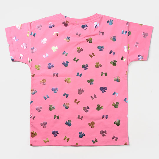 Girls Cotton Jersey T-Shirt H/S -Pink