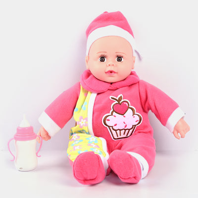 Baby Doll Feeder With Sound & Light | PINK