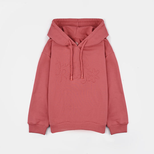 Girls Jersey/Terry Pullover Just be Ready