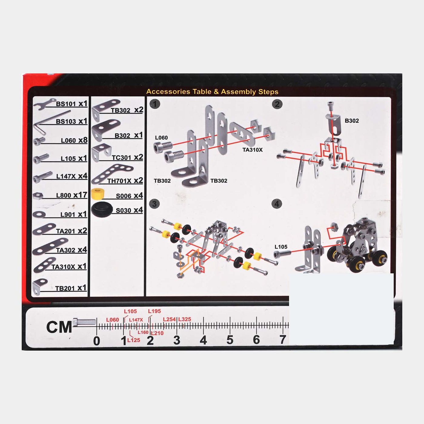 CREATIVE METAL MECANO TOY