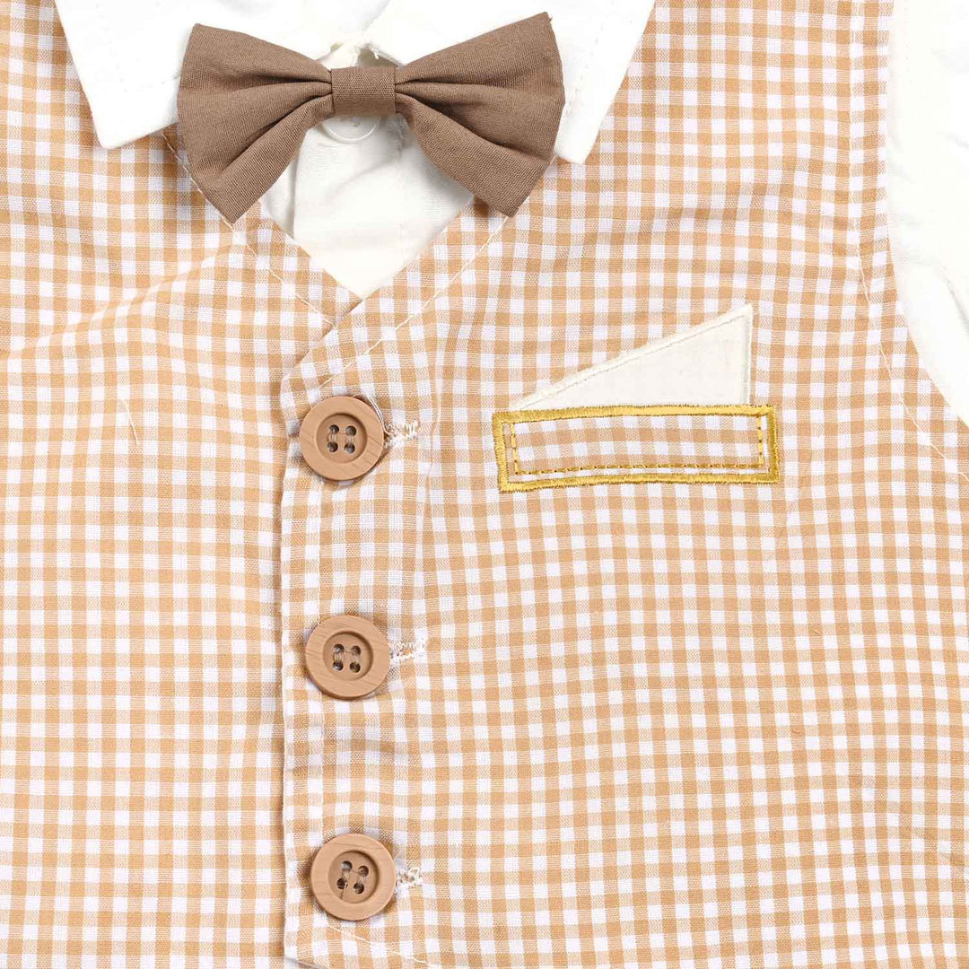 Infant Boys Cotton Interlock Suit -L.B Check