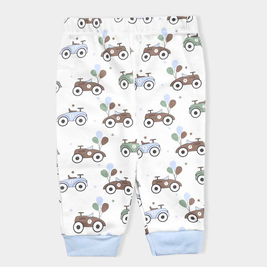 Infant Boys Cotton Interlock Suit -L.Blue