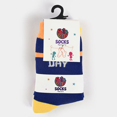 Infant Boys Socks Pack of 2 Striper/Play-E.B/Stripe