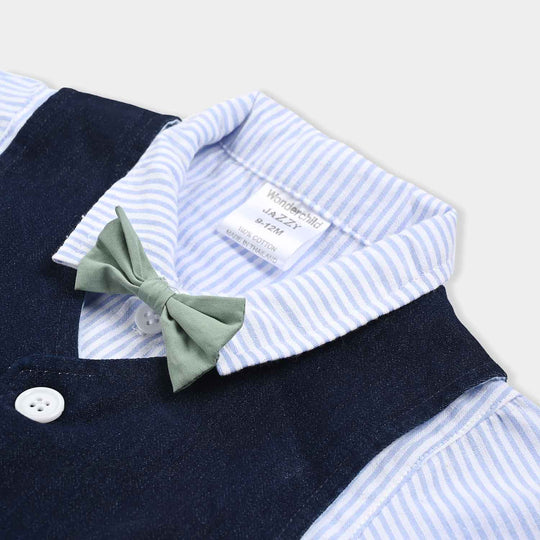 Infant Boys Cotton Interlock Suit -NAVY