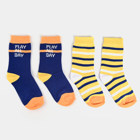 Infant Boys Socks Pack of 2 Striper/Play-E.B/Stripe