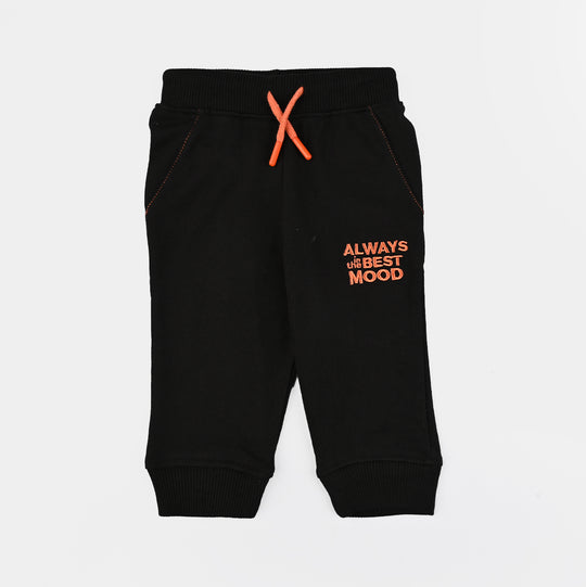 Infant Boys Jersey/Terry Pyjama Best Mood-BLACK