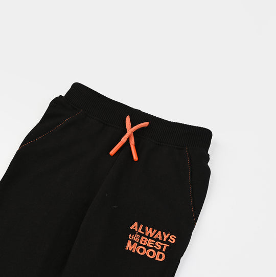 Infant Boys Jersey/Terry Pyjama Best Mood-BLACK