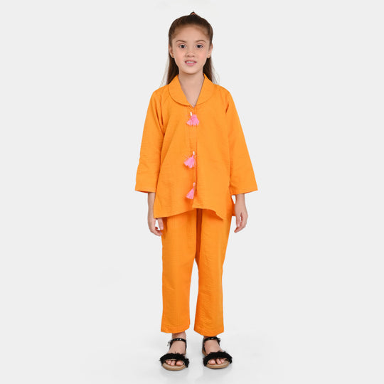 Girls Cotton Co-ord Set 3006-Citrus