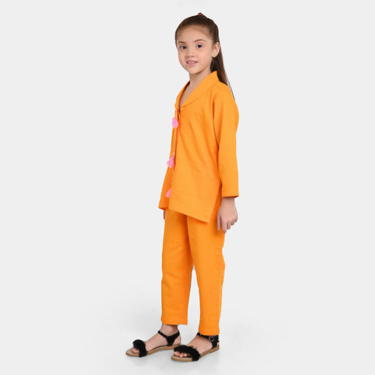 Girls Cotton Co-ord Set 3006-Citrus