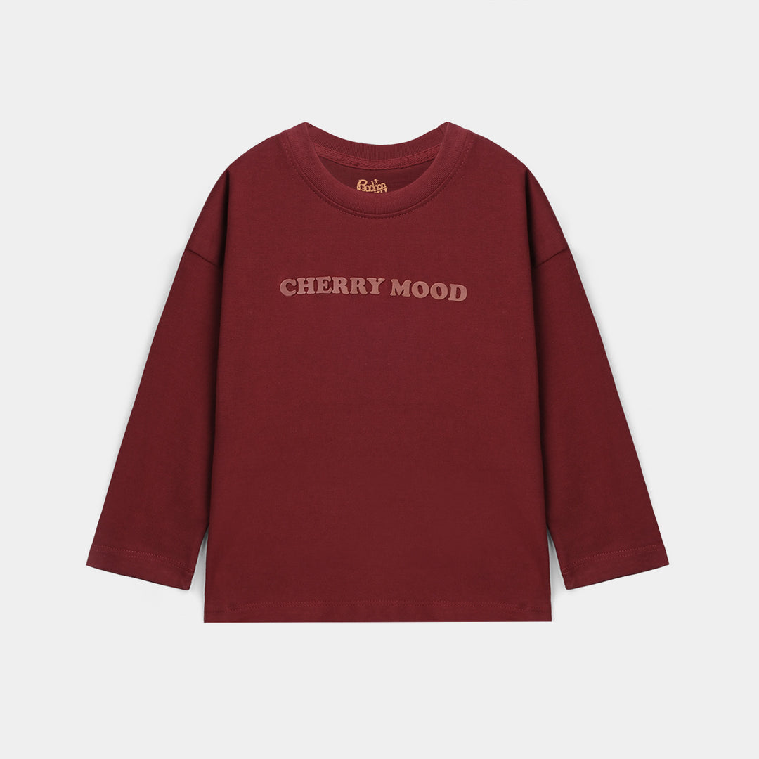 Girls Cotton Jersey T-Shirt Cherry Mood
