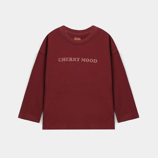 Girls Cotton Jersey T-Shirt Cherry Mood