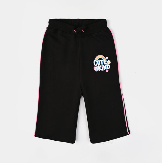 Infant Girls Fleece Pajama Cute & Kind-BLACK