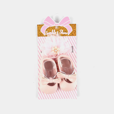 Baby Shoes With Head Band