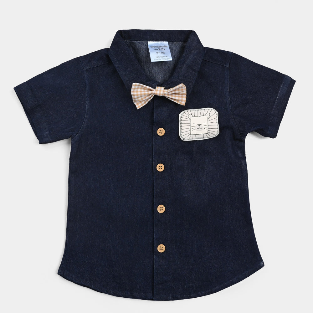 Infant Boys Cotton Interlock Suit -NAVY