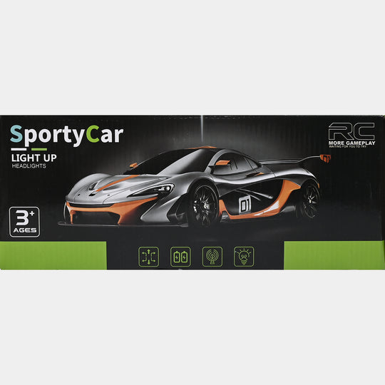 SportyCar – 1:16 Scale Remote Control Sports Car (Yellow)