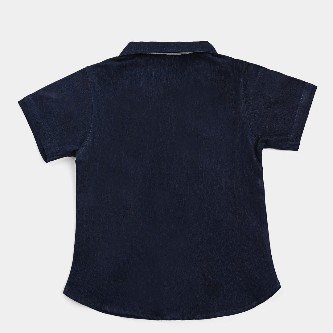 Infant Boys Cotton Interlock Suit -NAVY