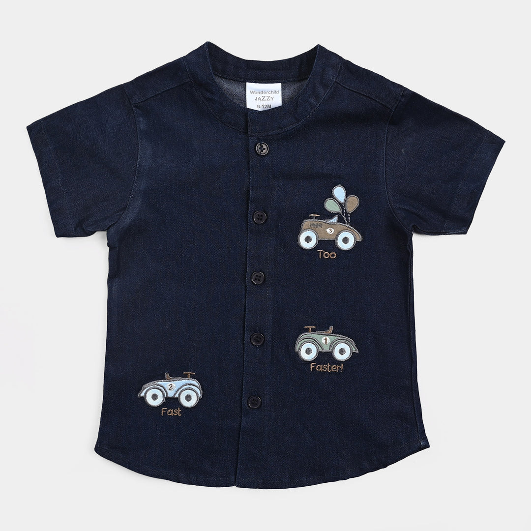 Infant Boys Cotton Interlock Suit -NAVY