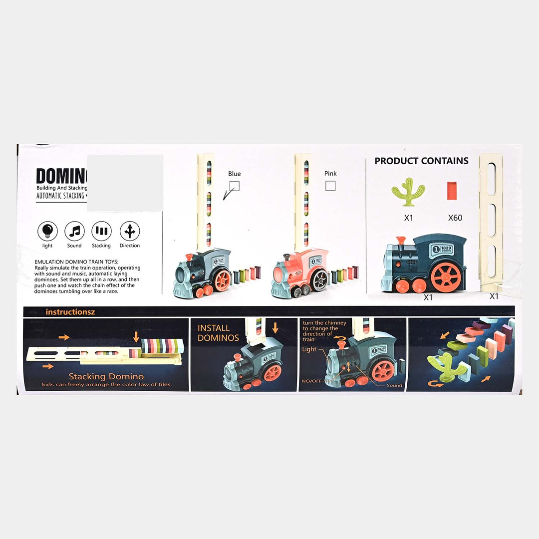 Domino Game Electric Train Toy For Kids