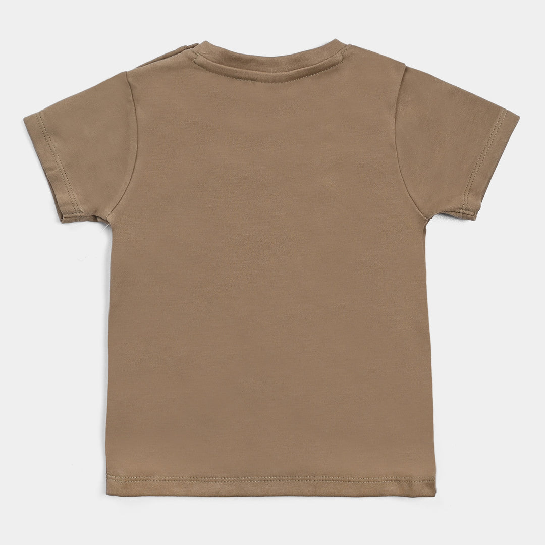 Infant Boys Cotton Interlock Suit -L.BROWN